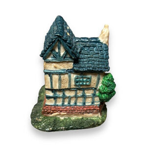 Vintage Set Of 2 Dickens Village Miniature And 1 Random Miniature House